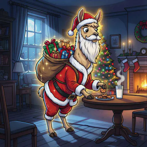 Santa Llama, Divine Tank card from Promo Cards