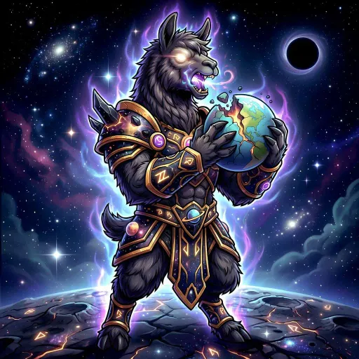 World Eater Llama, Divine Tank card from Promo Cards