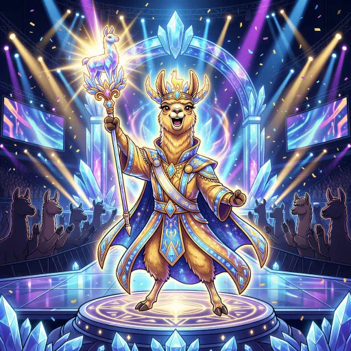 The Golden Crystal Llama, Divine Allrounder card from Promo Cards