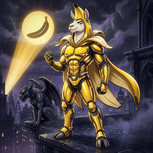 Banana Avenger Llama, Legendary Fighter card from Promo Cards