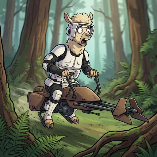 Scout Trooper Llama, Common Assassin card from Llama Wars