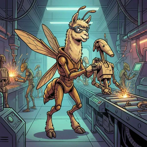Wasp Llama, Common Assassin card from Llama Wars