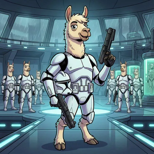 Clone Llama, Common Fighter card from Llama Wars
