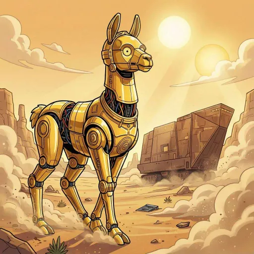 C-3PLllama, Rare Allrounder card from Llama Wars
