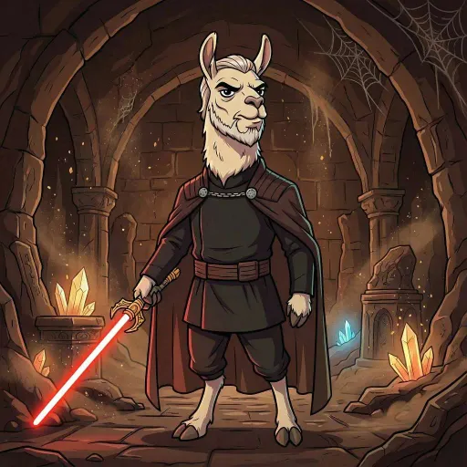 Count Doollama, Rare Fighter card from Llama Wars