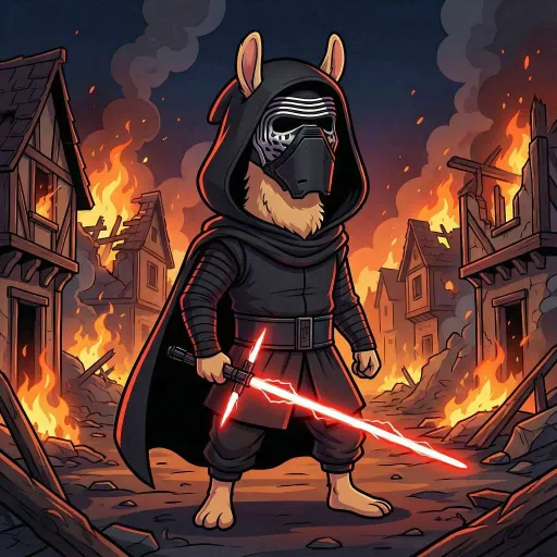Rage Llama, Rare Fighter card from Llama Wars