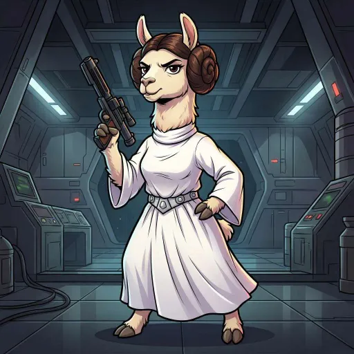 Princess Llama, Epic Allrounder card from Llama Wars