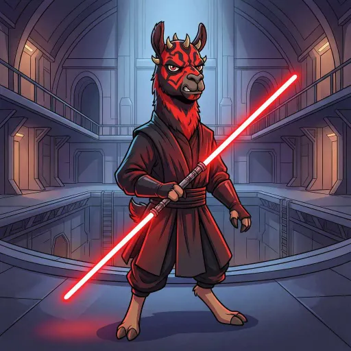 Darth Maullama, Epic Assassin card from Llama Wars