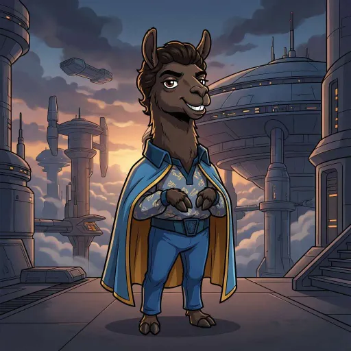 Llama Calrissian, Epic Allrounder card from Llama Wars