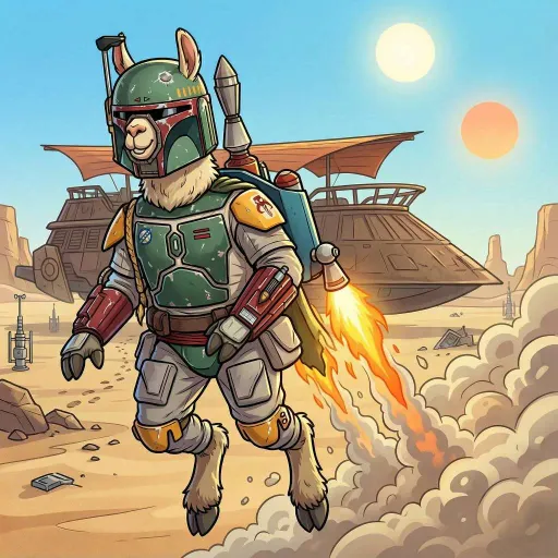 Boba Llama, Epic Assassin card from Llama Wars