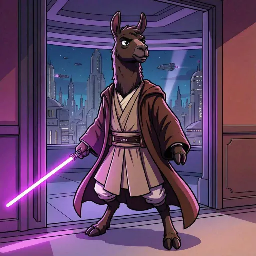 Mace Llama, Epic Fighter card from Llama Wars