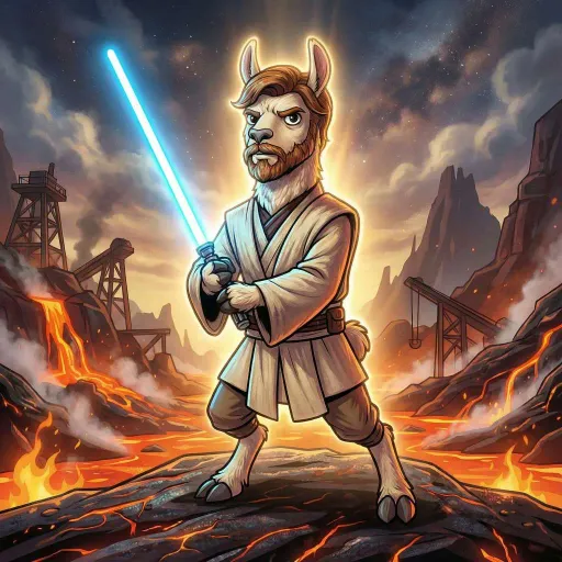 Obi-Wan Kenollama, Legendary Tank card from Llama Wars
