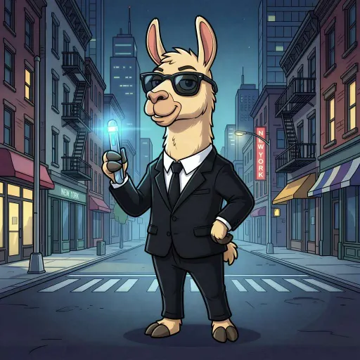 Llama in Black, Common Assassin card from Hollywool