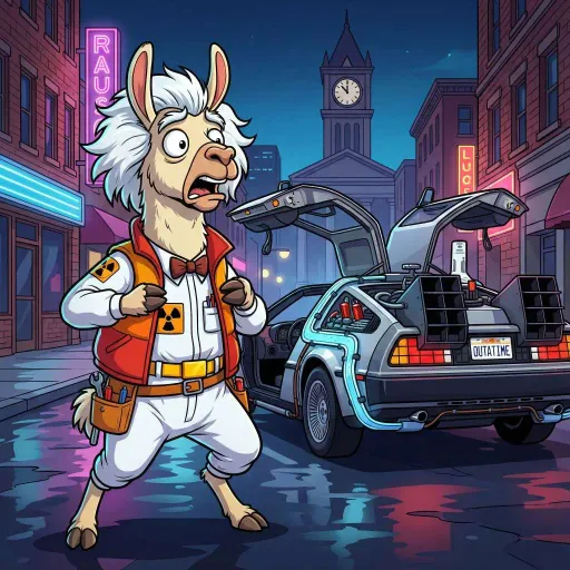 Doc Brown Llama , Rare Allrounder card from Hollywool