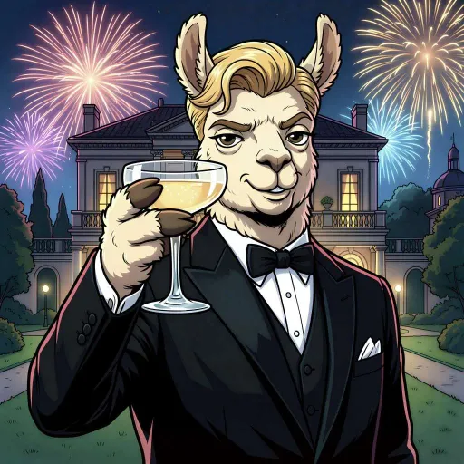 Gatsby Llama, Rare Allrounder card from Hollywool
