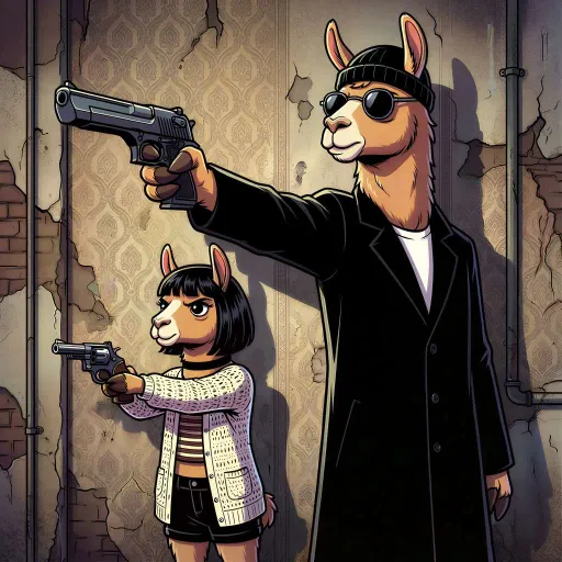 Leon the Llama, Rare Assassin card from Hollywool