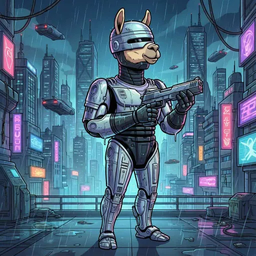 RoboLlama, Rare Tank card from Hollywool