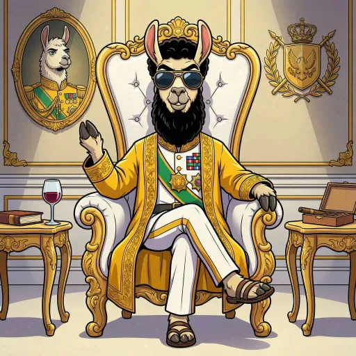 Dictator Llamadeen, Rare Allrounder card from Hollywool