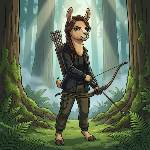 Katniss Everllama, Rare Assassin card from Hollywool