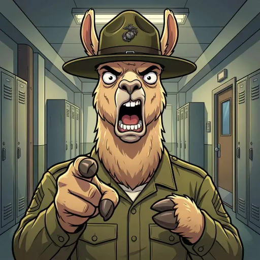 Full Metal Llama, Epic Fighter card from Hollywool
