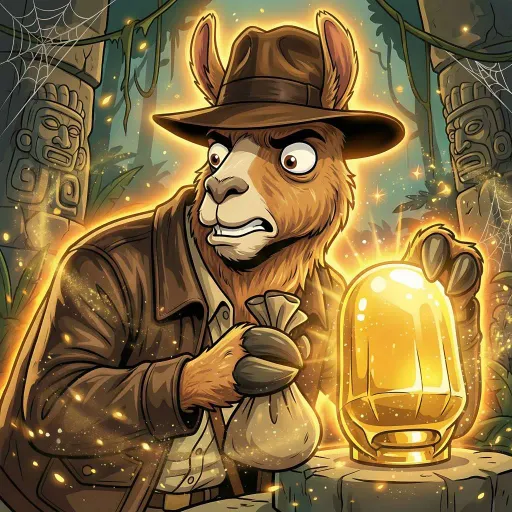 Indi-Llama Jones, Legendary Allrounder card from Hollywool
