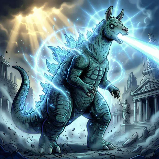 Godzillama, Divine Tank card from Hollywool