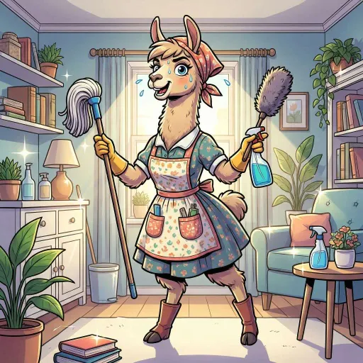 Cleaning Lady Llama, Common Fighter card from Season 2