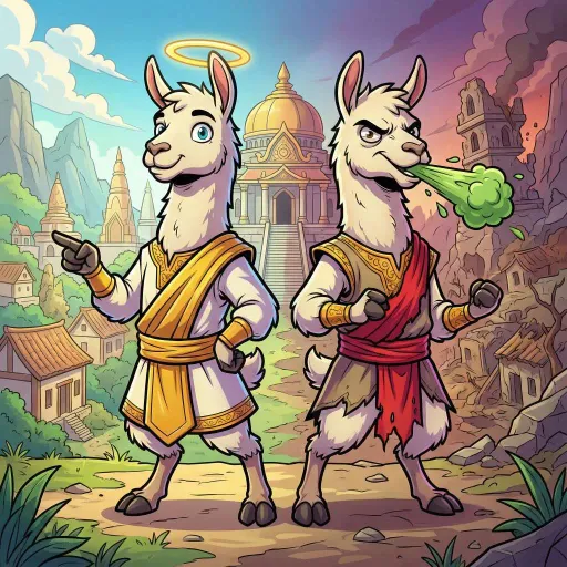 Twin Llamas, Common Fighter card from Season 2