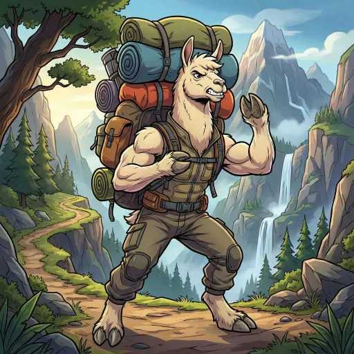 Strong Llama, Common Fighter card from Season 2