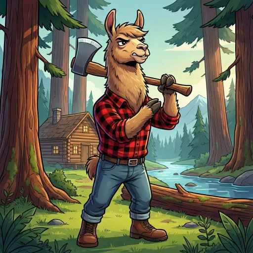 Lumberjack Llama, Rare Fighter card from Season 2