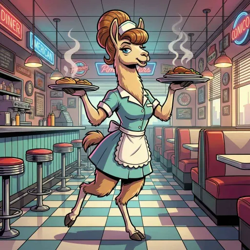 Waitress Llama, Rare Assassin card from Season 2