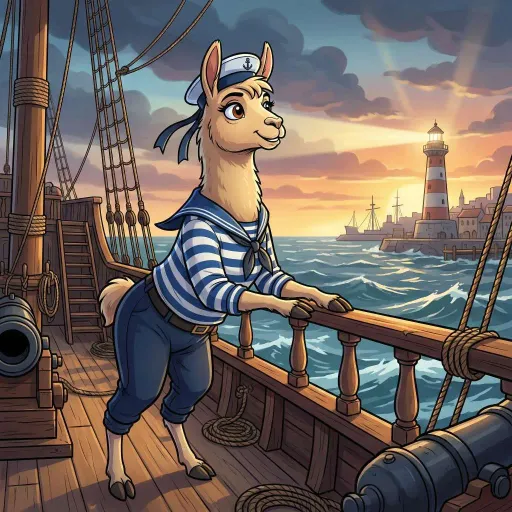 Sailor Llama, Rare Fighter card from Season 2