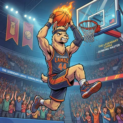 Basketball Llama, Rare Fighter card from Season 2