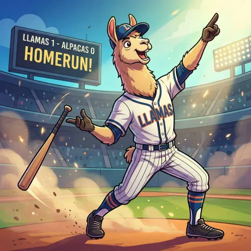 Baseball Llama, Rare Fighter card from Season 2
