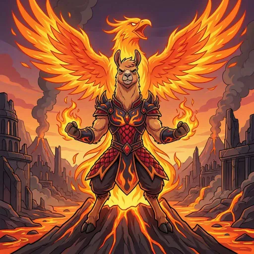 Fire Llama, Epic Fighter card from Season 2