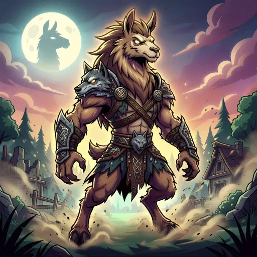 Werewolf Llama, Legendary Fighter card from Season 2