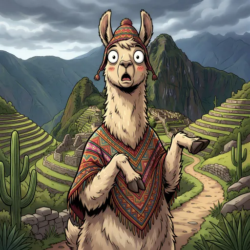 Shocked Llama, Common Allrounder card from Memes