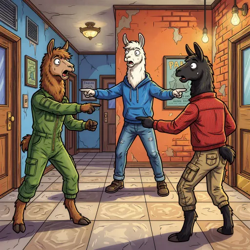 Pointing Llamas, Common Allrounder card from Memes