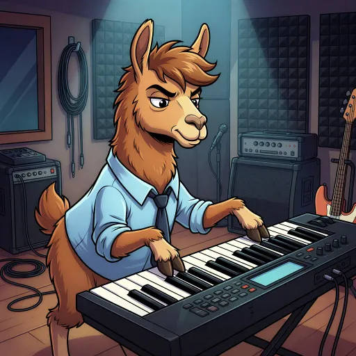 Keyboard Llama, Rare Allrounder card from Memes