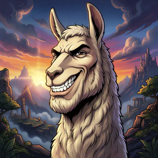 Giga Llama, Epic Fighter card from Memes