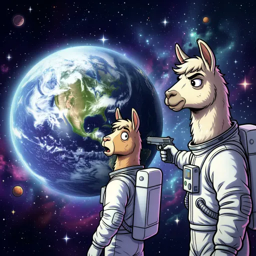 Astronaut Llama, Epic Assassin card from Memes