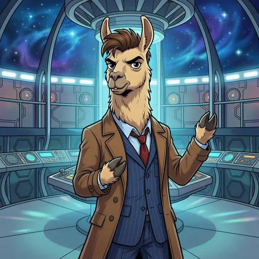 The 10th Doctor Llama, Common Allrounder card from Llamavision