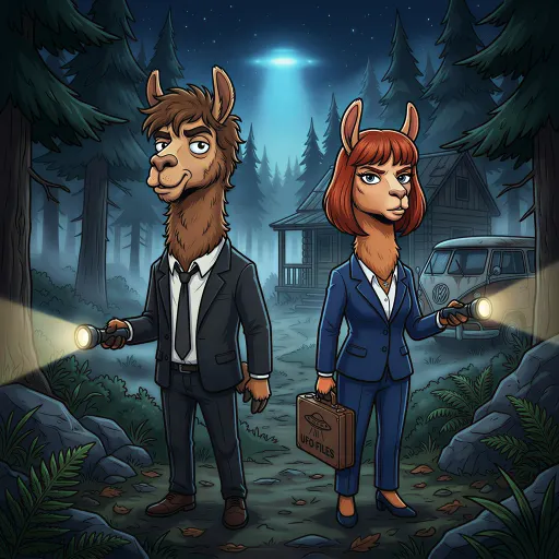 Mullama & Scullama, Rare Assassin card from Llamavision