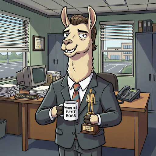 Michael Scott Llama, Rare Fighter card from Llamavision