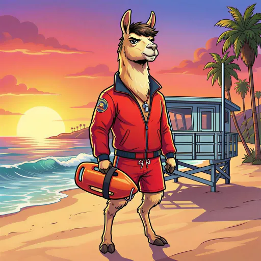 Mitch Buchallama, Rare Fighter card from Llamavision