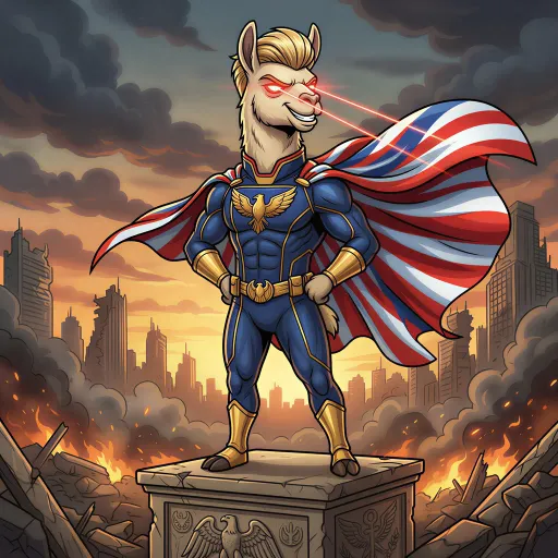 Homelander-Llama, Epic Tank card from Llamavision