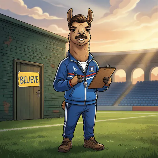 Ted Lasso-Llama, Epic Allrounder card from Llamavision