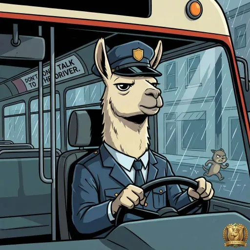 Bus Driver Llama, Rare Tank card from Season 1