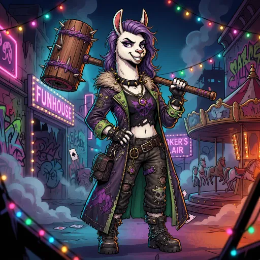 Harlequin Alpaca, Epic Fighter card from Season 3