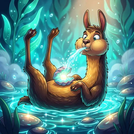 Otter-Llama, Common Fighter card from Rare Fleece